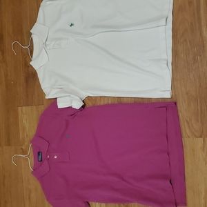2 Boys polo short sleeve shirts